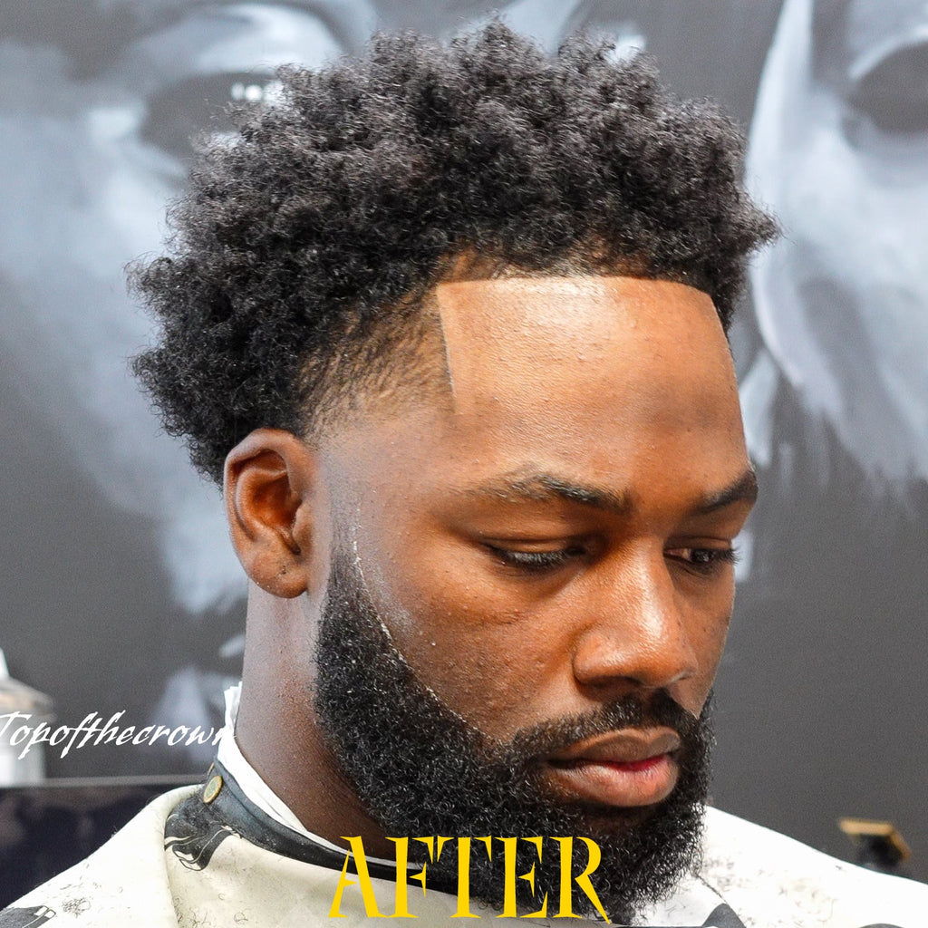After textured hair transformation